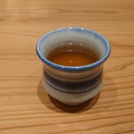 肉料理ふくなが - 最後は温かいお茶で締めとなる。