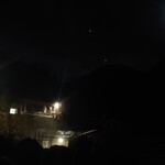 山小屋　祖母谷温泉 - 夜の露天風呂
