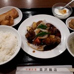 金沢飯店 - 黒酢豚定食　1100円
