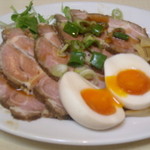 晴 - 3点盛り(チャーシュー・煮玉子・メンマ)