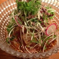 焼鶏あきら 中目黒本店 - 鶏のタタキ