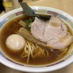 煮干鰮らーめん 圓 - 【再訪】濃口煮干し鰮ラーメン味玉