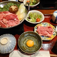 ちんや - すき鍋御膳 松(牛肉160g) 5,200円