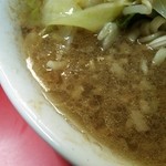 ラーメン二郎 - 【夜初訪】夜のラーメンのスープ