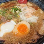 Kyouto Ramen Kenkyuu Sho - ワンタン麺(しょうゆとんこつ)温玉追加