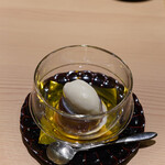 蓬左茶寮 - ミルクアイス　いちご羊羹