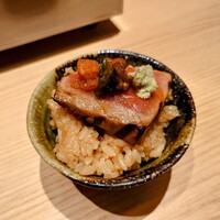 焼うおいし川  六本木凛華楼 - 南鮪の厚切りステーキ