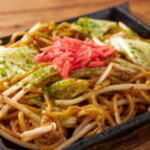 Original sauce thick noodle Yakisoba (stir-fried noodles)