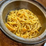 仕上げのチャンポン(汁なし坦々麺になってしまった)