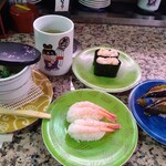 Sushiwakamaru - 茶碗蒸し、甘エビ、エビマヨ、なす田楽