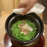 馬車道 大かわ - 太刀魚とせりの炊き込みご飯