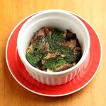 Zuri and mushroom escargot butter