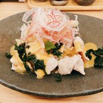 Teshio Gohan Gen - 豚と春野菜の温しゃぶからし酢味噌