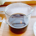 カフェ ノースライト - コロンビアの入ったガラスカラフェ