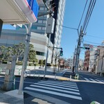 カフェ ノースライト - 帰りは田端高台交番前で左折