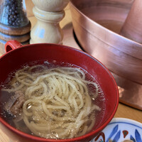 ざくろ 室町店 - 〆塩ラーメン(醤油と塩から選べます)