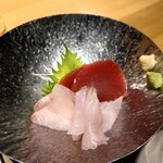 Yoniki - 和定食 1,800円(税込)、お刺し身盛り合わせ