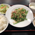 中国家庭料理 神洲之華 - チンジャオロースー　ランチセット　1,065円