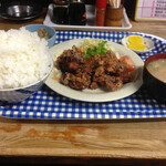 永ちゃん食堂 - から揚げ定食。