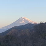 柳生の庄 - 近隣の梅林公園からの富士山