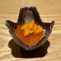 恵比寿 鮨 藤 - 雲丹いくら小丼