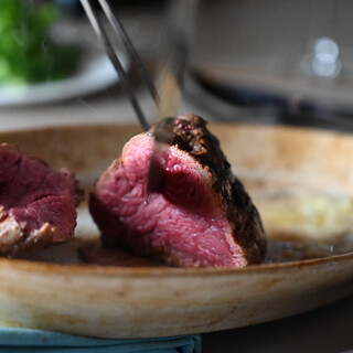 Beef fillet Steak half bathed in butter