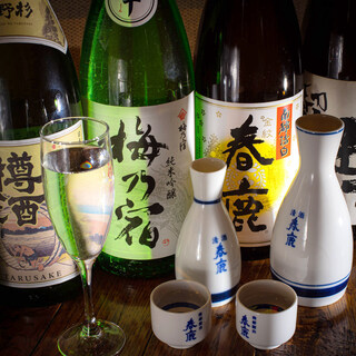 和串串也很搭◎奈良的当地酒还准备了本店原创烧酒!