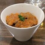 トリワイン ＰＩＫＯＳＨＨＨＵ - 砂ずりとひよこ豆のトマト煮込み～ズリッパ～