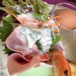 あんじゅ - 海老とハムサラダ