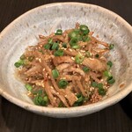 鳥善 鳥ふじ - 炙り鶏皮ポン酢