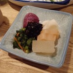 季節料理かたやま - つけもの盛り合わせ