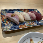 鮨酒場スシトフジ - 寿司5貫盛