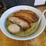 塩そば専門店 桑ばら - 塩かけそばの定食＋チャーシュー