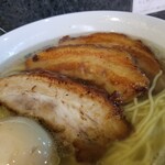 塩そば専門店 桑ばら - 塩かけそばの定食＋チャーシュー