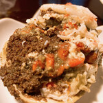 とっくりや - 茶色は外子、オレンジ内子