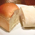 Amite - ≪'13/06/21撮影≫パスタランチ 1000円 のパン(1回目)