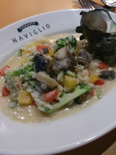 Naviglio - サザエと夏野菜のリゾット