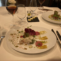 ソンブルイユ TOKYO - オマール海老と帆立貝　ポワローのテリーヌ　スパイシーなヴィネグレット