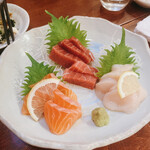 川越屋 - 特選刺身三点盛　900円×2