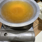 あわび亭 - あんこう鍋のスープ