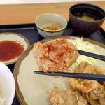 Minato Shokudou - 唐揚げは一味ポン酢を付けて食べました(2023.02.17)