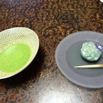 Asada ya - 紫陽花の和菓子とお抹茶
