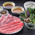[C] A4 Japanese black beef brisket & A4 Japanese black beef shoulder loin (110g)