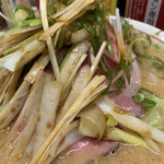 らーめん専門店 煮干しと豚 - にぼぶたネギ盛り(太麺)