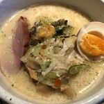 鴨出汁中華蕎麦 麺屋yoshiki - カニ、ウニ、イクラ入塩つけ蕎麦＋浅利リゾット