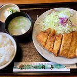 とんかつ 竹亭 - 上とんかつ定食 1,100円