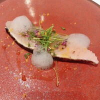 Ristorante Ecru - 鰆のカルパッチョすだちの泡とカラスミ添え