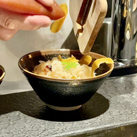 日本焼肉はせ川 別亭 銀座店 - きんき土鍋御飯に唐墨を