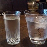 醪音 - 『英勲 一吟』純米大吟醸（左）と『仕込水』（右）～♪(^o^)丿