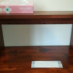 キッチン ブルー グローブ - 独り用の狭い席、２回目です